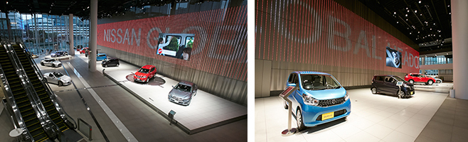 日産グローバル本社ギャラリーの様子