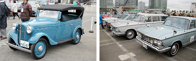 ヘリテージカーパレードの様子